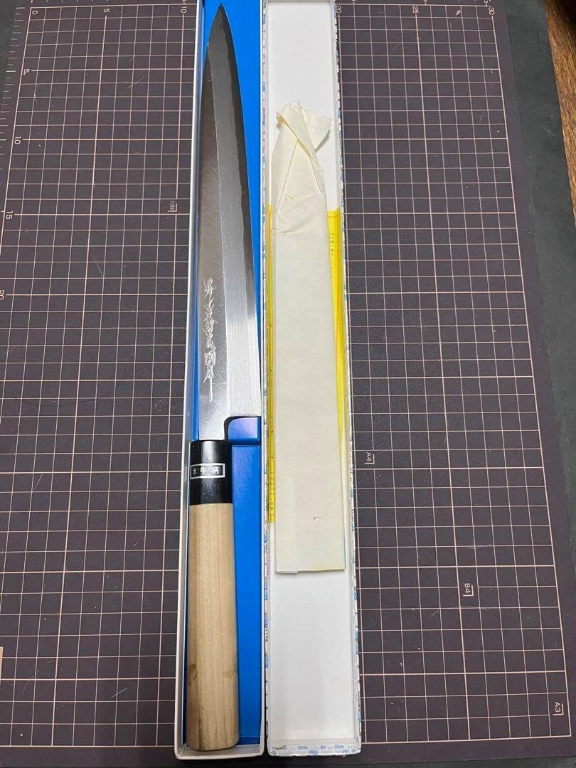 堺一文字忠國 柳刃 刺身 包丁 白鋼二 9寸 27cm 忠国 新品 堺一文字忠國 柳刃 刺身 包丁 白二 9寸 27cm 忠国 新 堺一文字忠國 柳